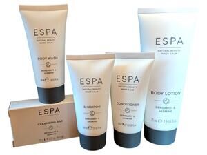 ESPA Bergamot & Jasmine Shampoo, Conditioner, Body Wash, Lotion, Bar Soap TRAVEL